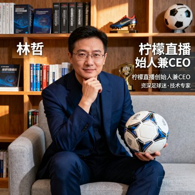 柠檬直播创始人兼CEO林哲，资深足球迷和技术专家