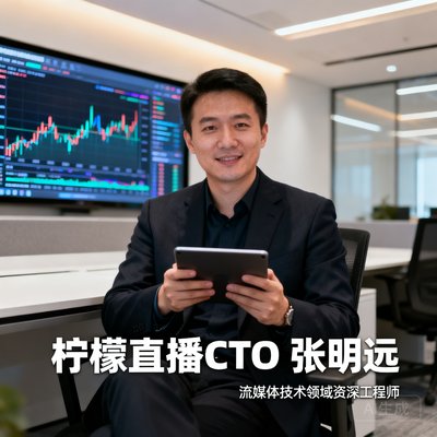 柠檬直播CTO张明远，流媒体技术领域资深工程师